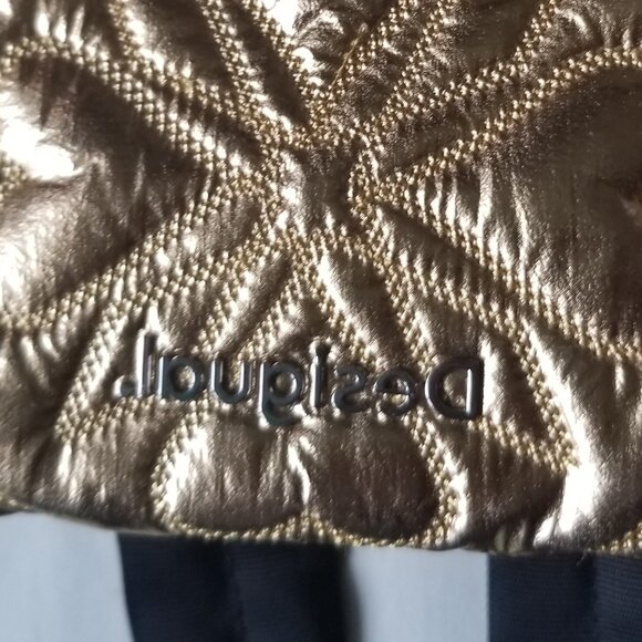 Desigual Gold Floral Backpack - Picture 12 of 16